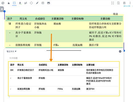 表格识别效果示例