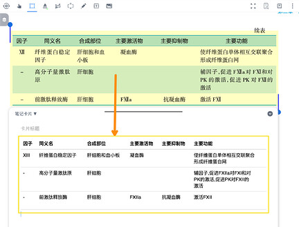 表格识别效果示例