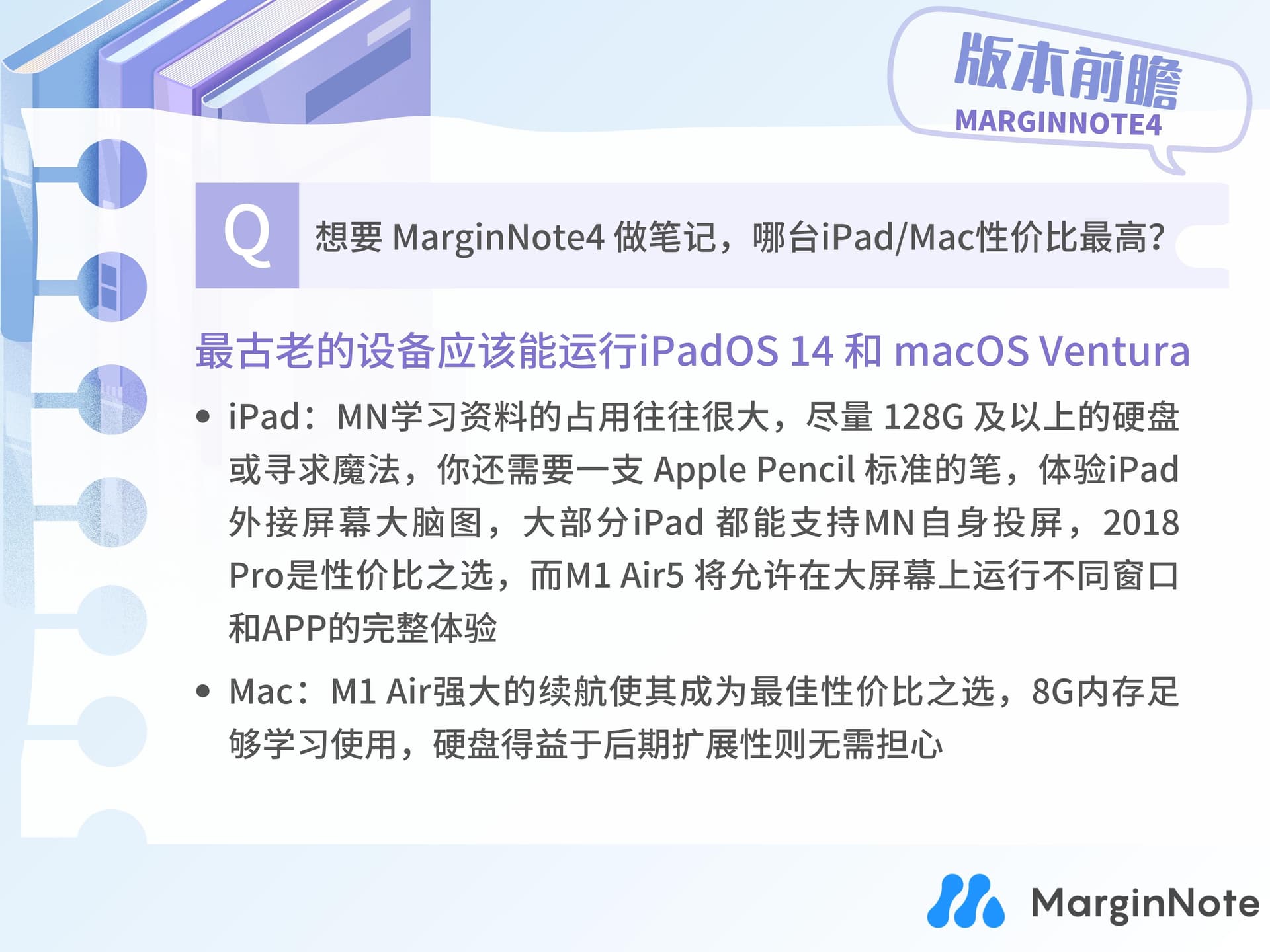 未来我想用MarginNote 4做笔记，iPadMac该如何选购？ (1)